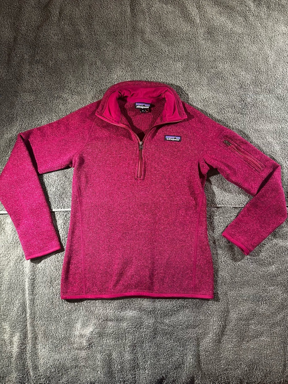 Patagonia Women's Fleece Pullover Quarter Zip Purple Size XS Outdoors